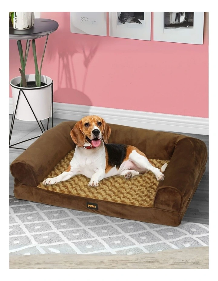 Pet Bed Mattress Cushion Pillow in Brown image 7