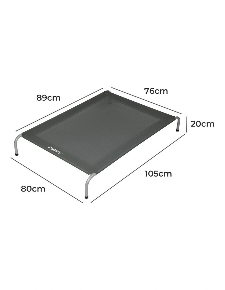 Elevated Trampoline Pet Bed in Grey image 3