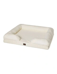 Memory Foam Pet Sofa Bed Cushion in White