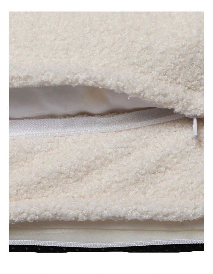 Memory Foam Pet Sofa Bed Cushion in White image 5