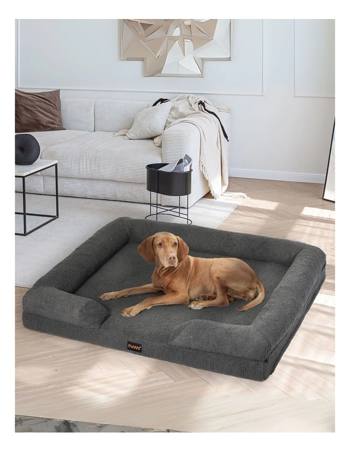 Memory Foam Pet Sofa Bed in Grey image 2