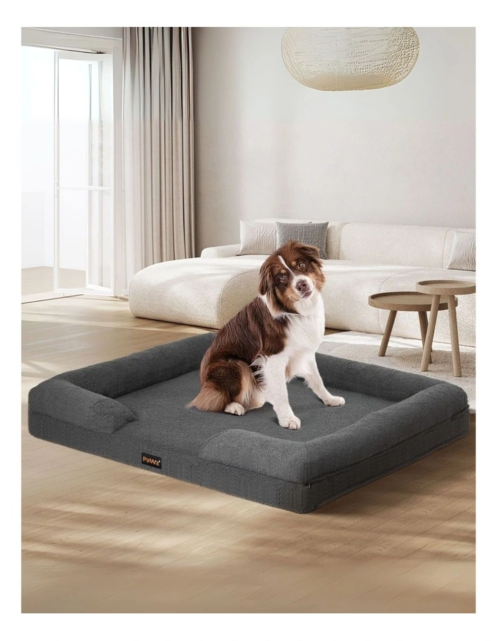 Memory Foam Pet Sofa Bed in Grey image 7