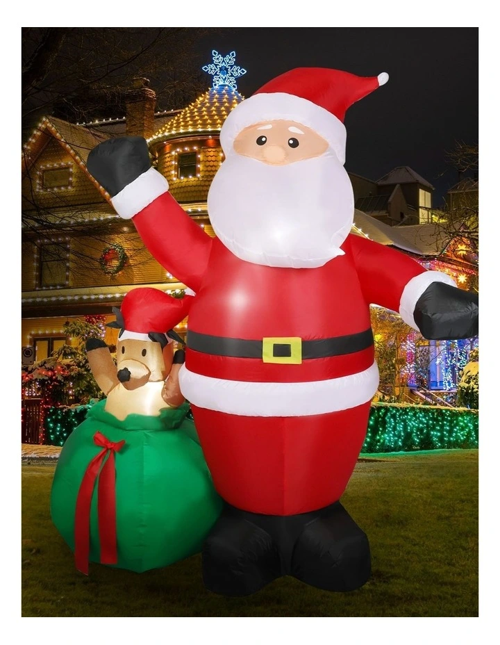 Christmas Inflatable Outdoor Santa Claus in Multi image 7