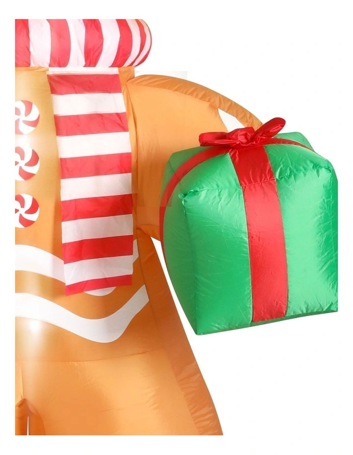 Christmas Inflatable Gingerbread Man Lights in Multi image 5