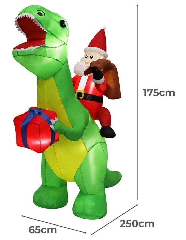 Christmas Inflatables Outdoor Santa Claus Lights in Multi image 2
