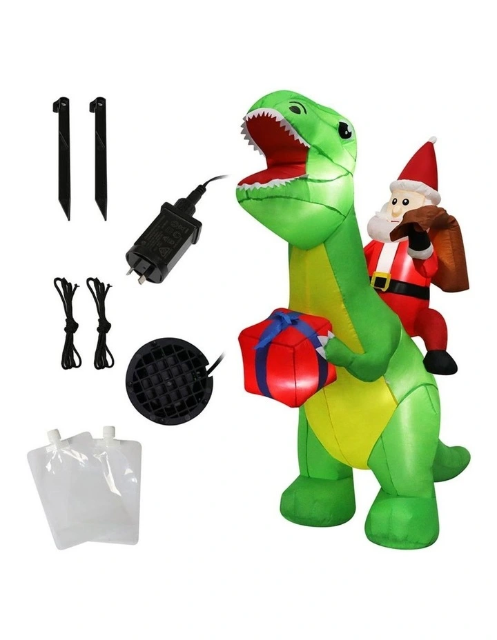 Christmas Inflatables Outdoor Santa Claus Lights in Multi image 5