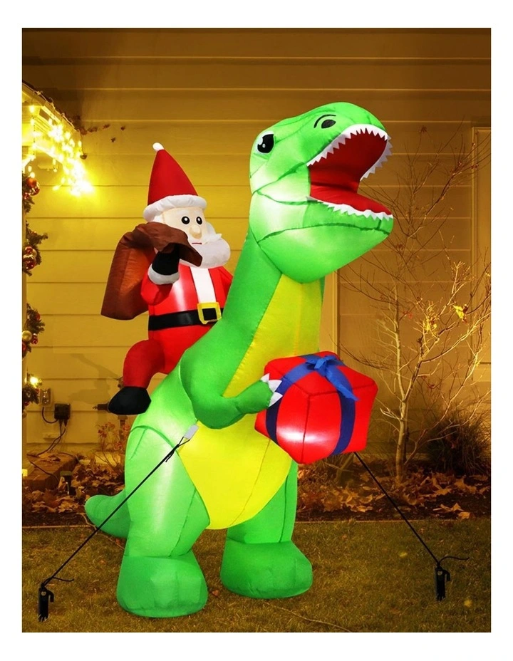 Christmas Inflatables Outdoor Santa Claus Lights in Multi image 7