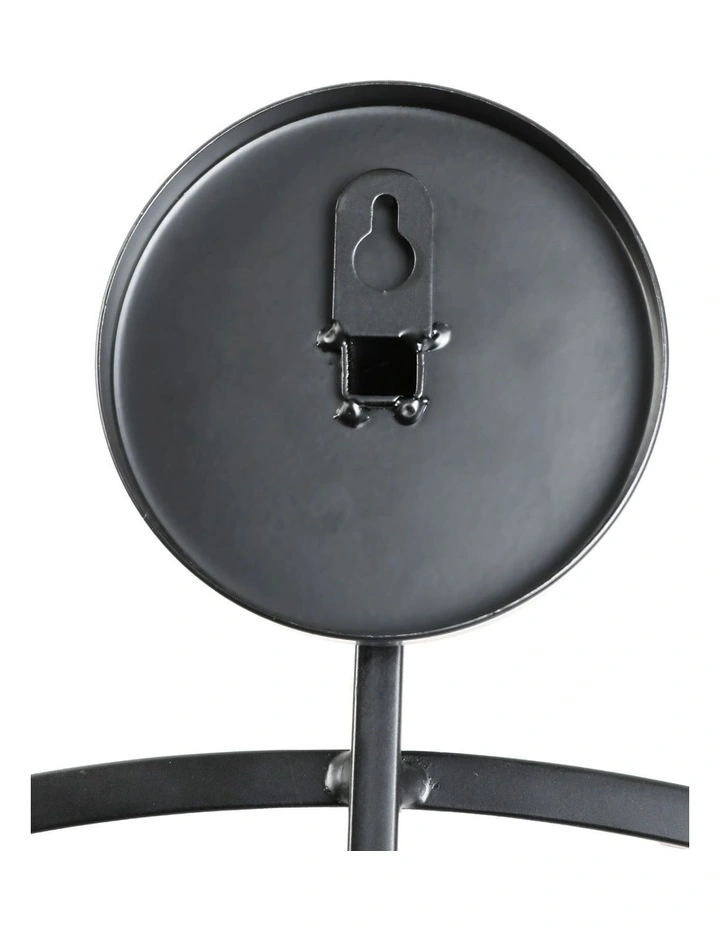 Large Wall Clock 50cm in Black image 6