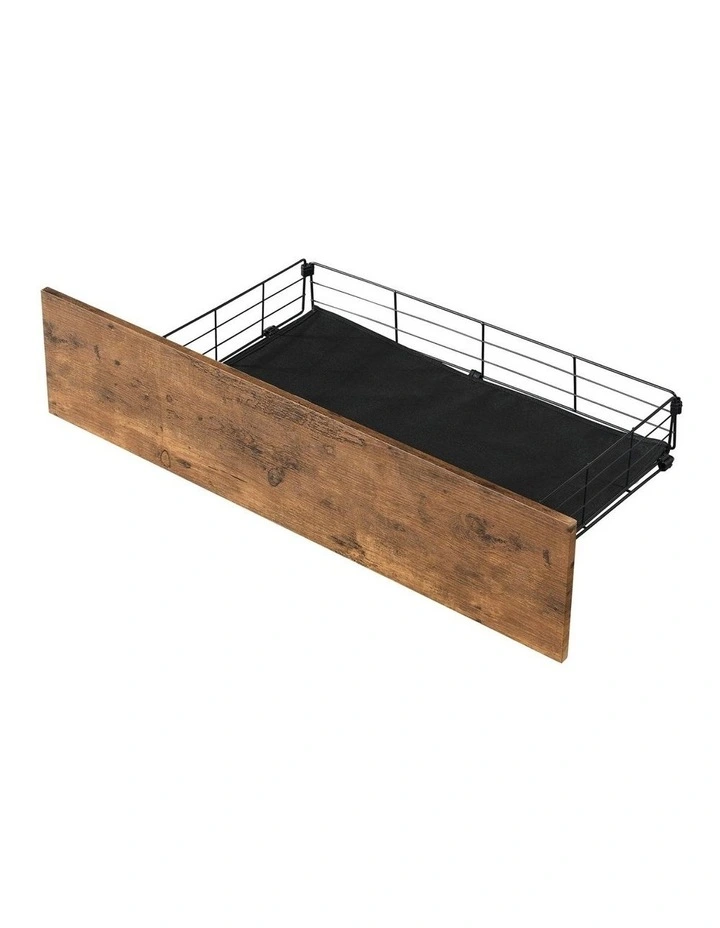 Queen Bed Frame With Drawers in Brown image 4