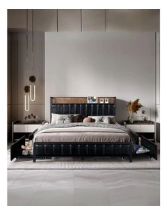 Queen Bed Frame in Brown