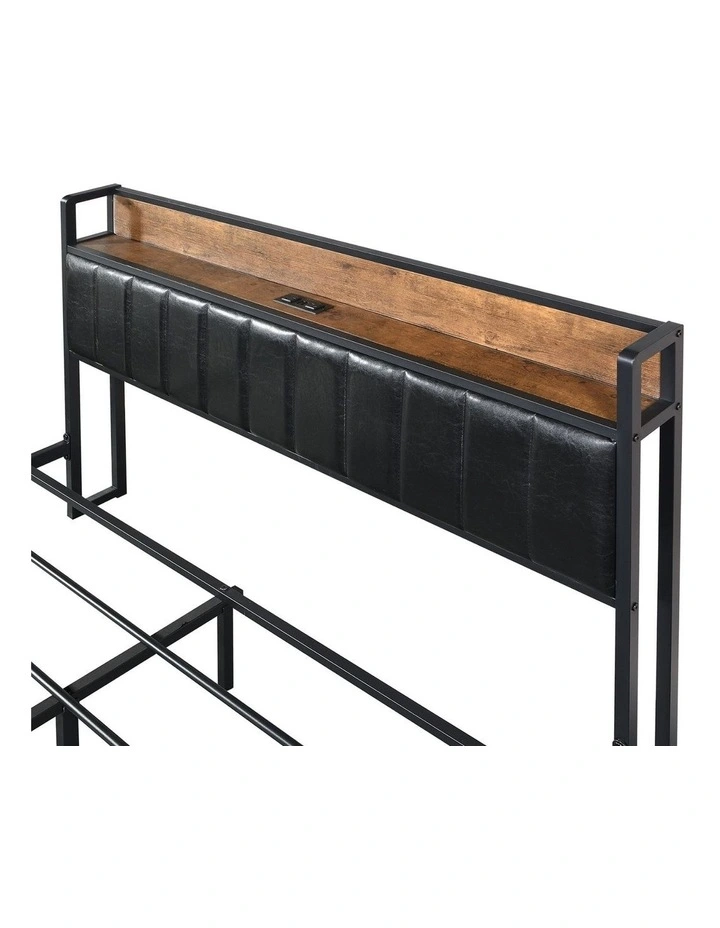 Queen Bed Frame in Brown image 6