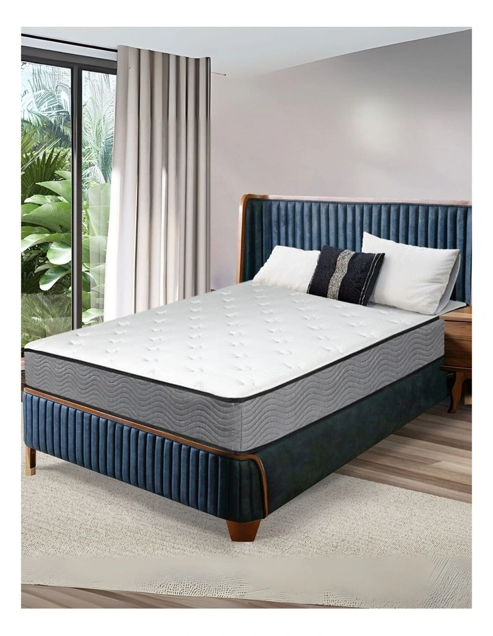 Pocket Bed Top Spring Mattress 23cm in White image 1