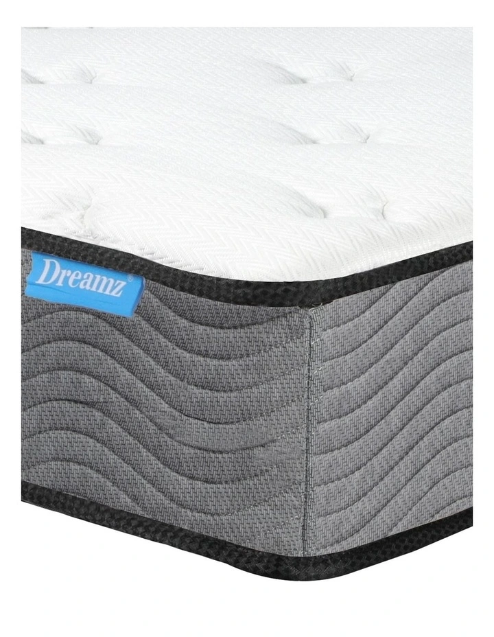 Pocket Bed Top Spring Mattress 23cm in White image 6