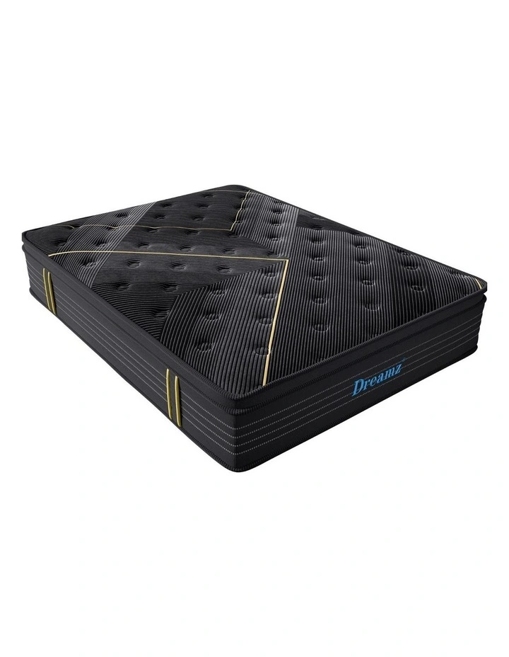 Bamboo Euro Top Bed Spring Mattress 35cm in Black image 2
