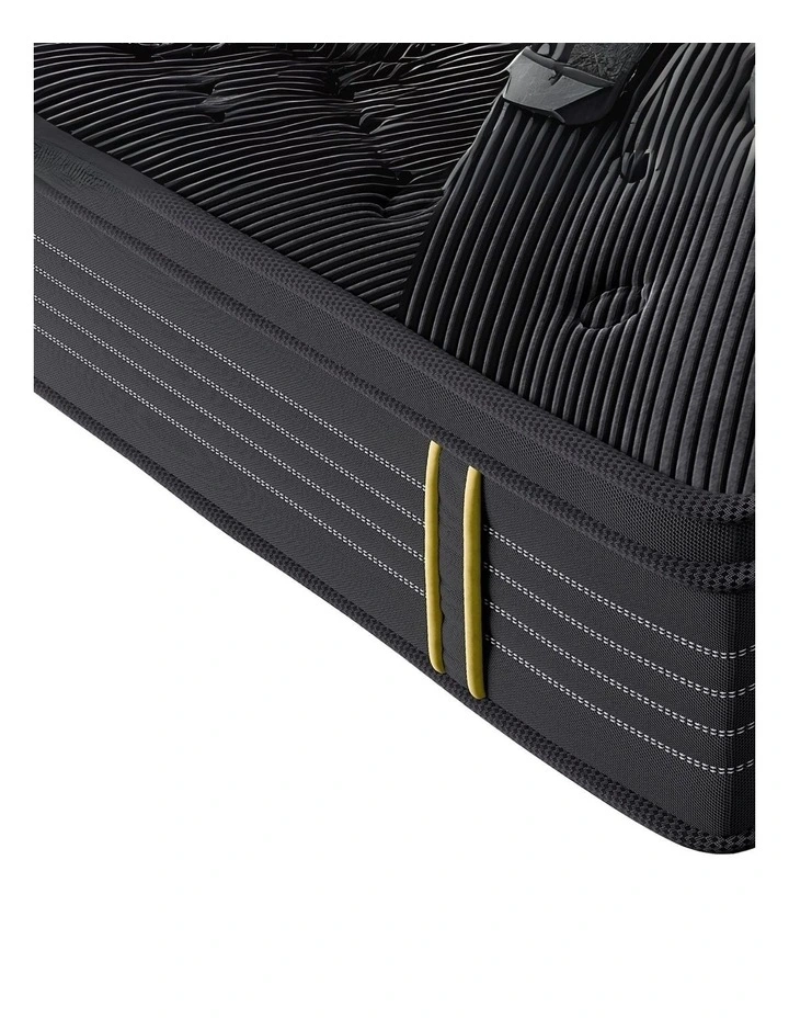 Bamboo Euro Top Bed Spring Mattress 35cm in Black image 5