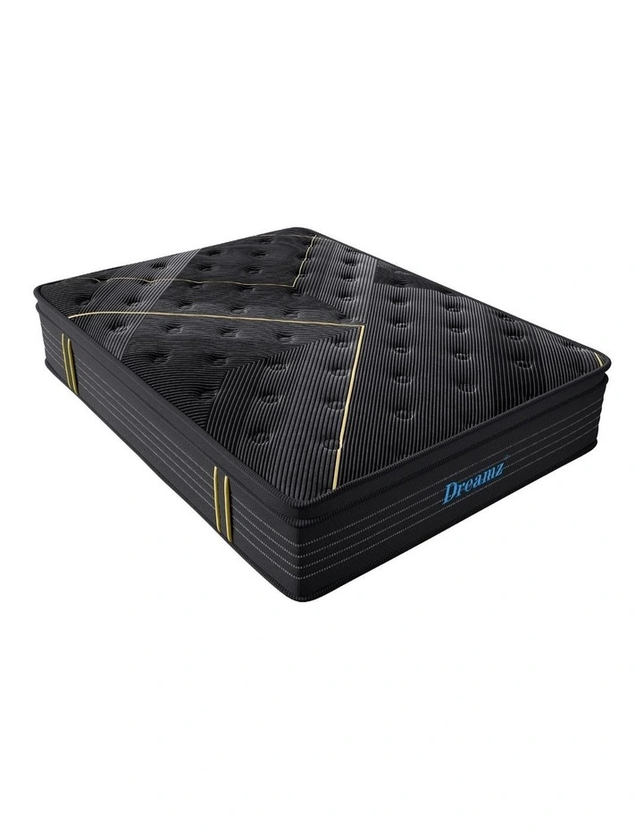 Bamboo Euro Top Bed Spring Mattress 35cm in Black image 2
