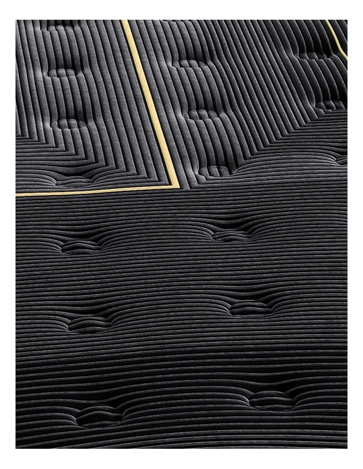 Bamboo Euro Top Bed Spring Mattress 35cm in Black image 4