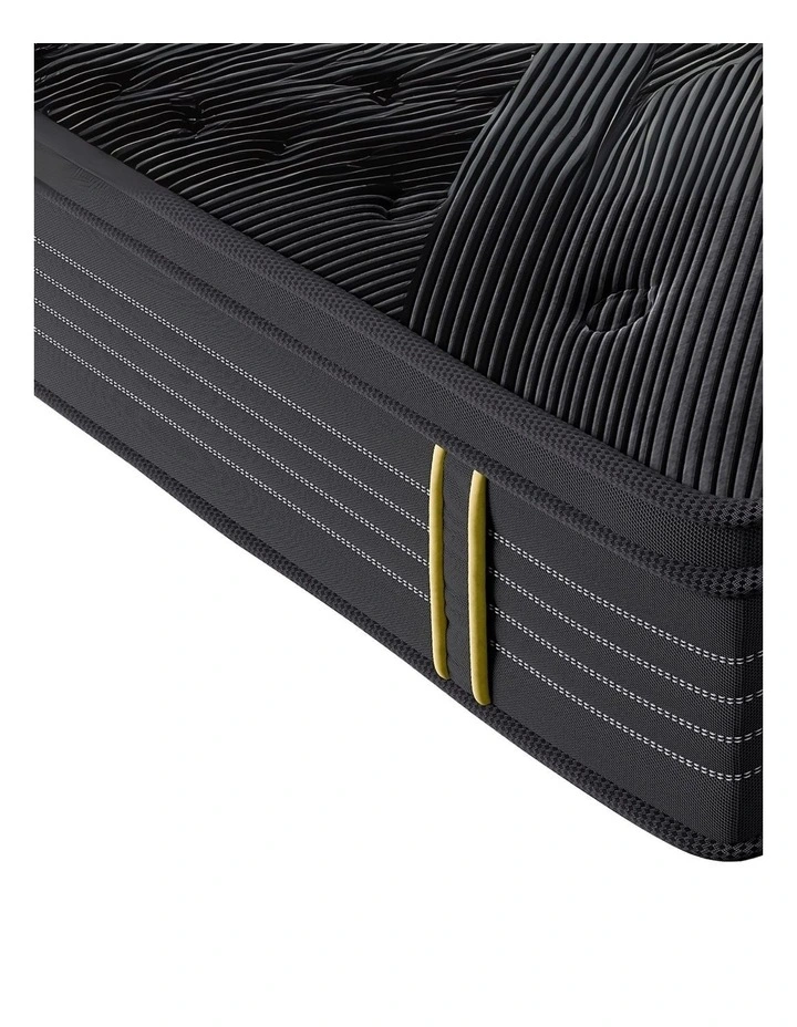 Bamboo Euro Top Bed Spring Mattress 35cm in Black image 5
