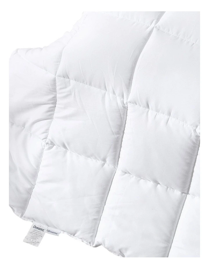 All Season Bamboo Winter Summer Quilt Cover in White image 6