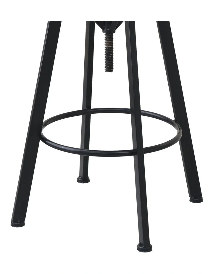 Wood Industrial Bar Stool in Brown image 6