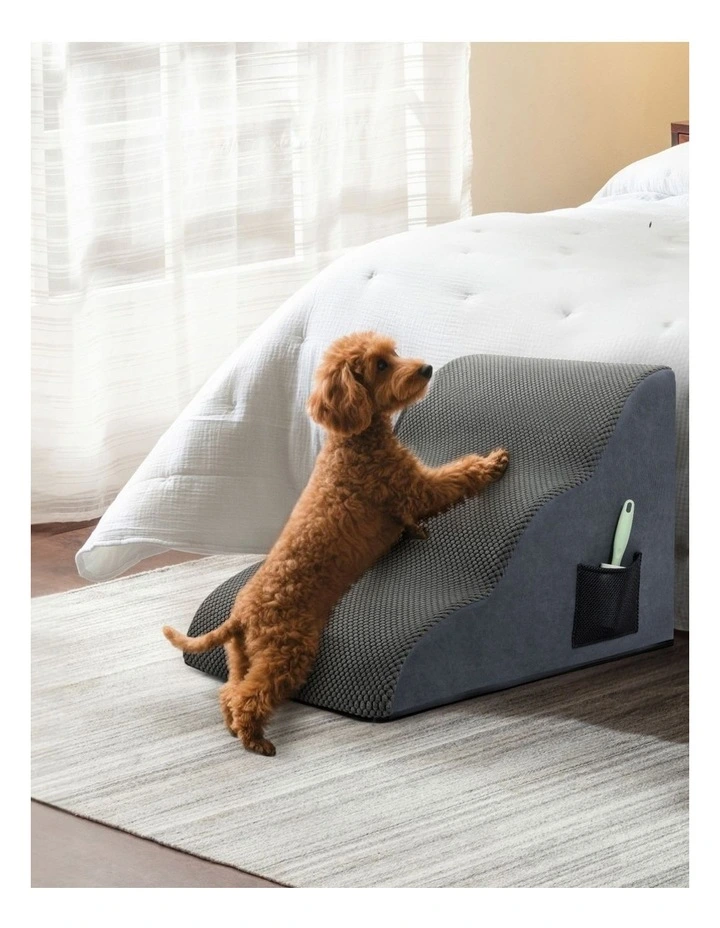 Bed Sofa Dog Ramp Pet Stairs in Grey image 2