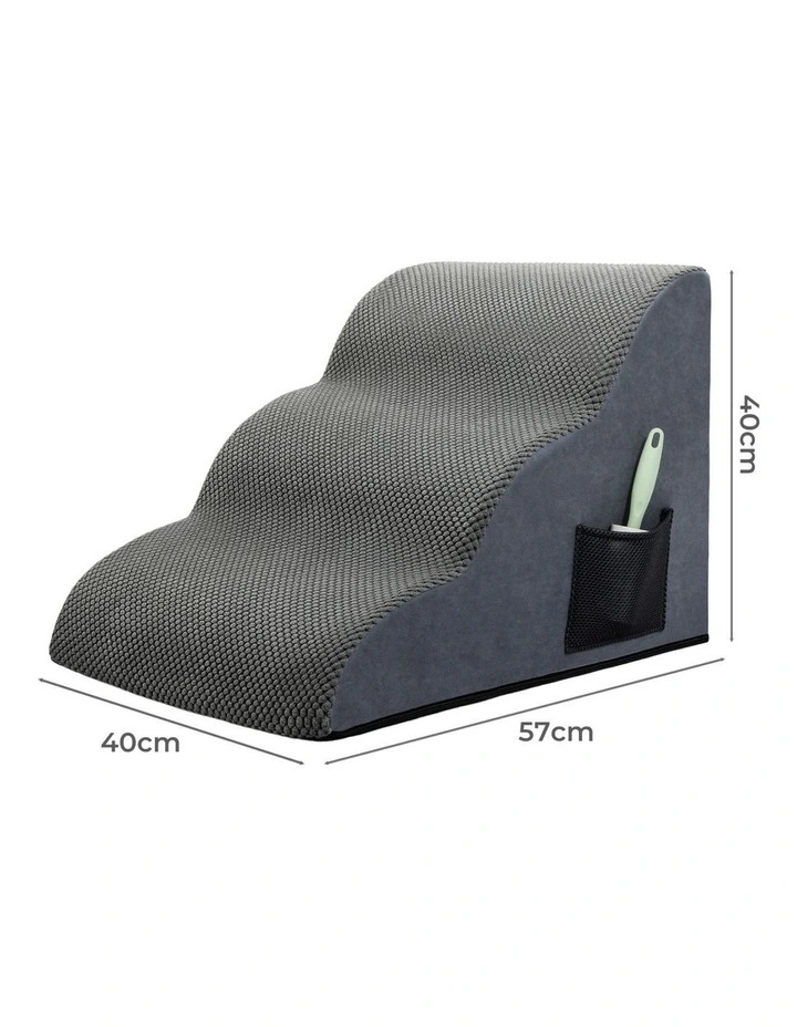 Bed Sofa Dog Ramp Pet Stairs in Grey image 3