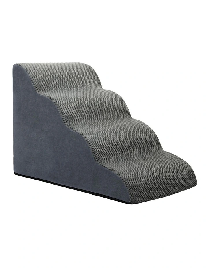 4 Steps Ramp Pet Stairs in Grey image 4