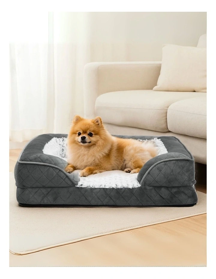 Orthopedic Dog Bed in Grey image 2