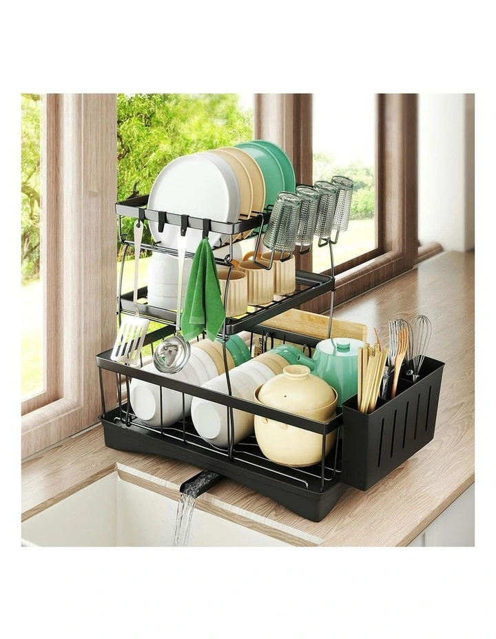 Dish Drying Rack in Black image 7
