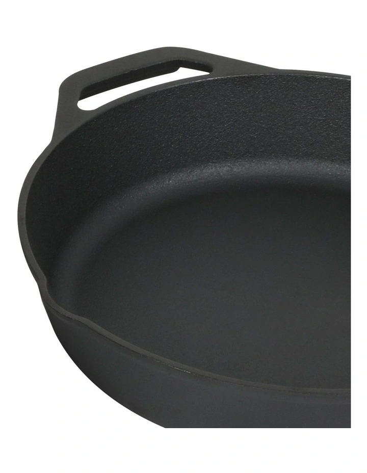 Cast Iron Frying Pan Set in Black image 6