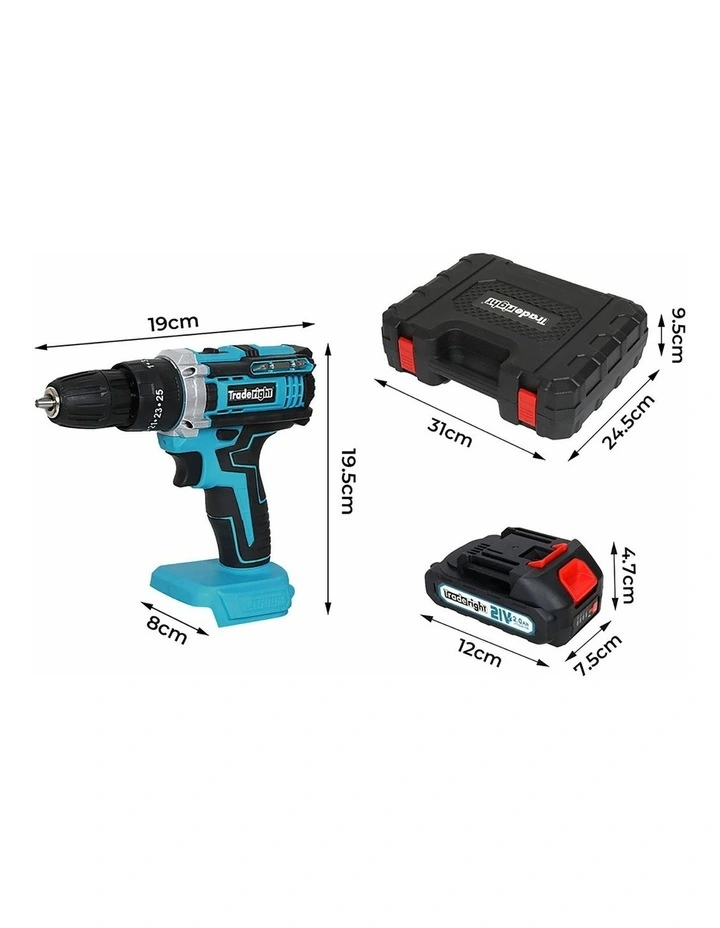 21V Cordless Drill Driver Kit image 3