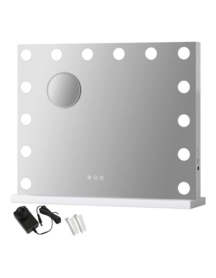 Hollywood Makeup Mirror 50x42cm in White image 1