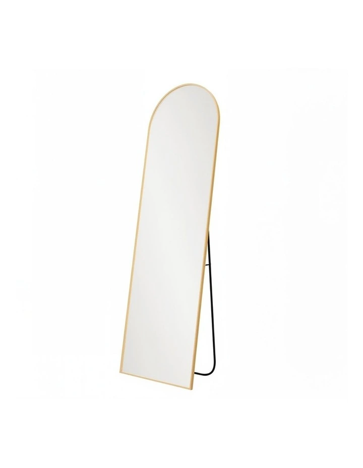 Full Length Free Standing Floor Mirror 165cm in Gold image 1