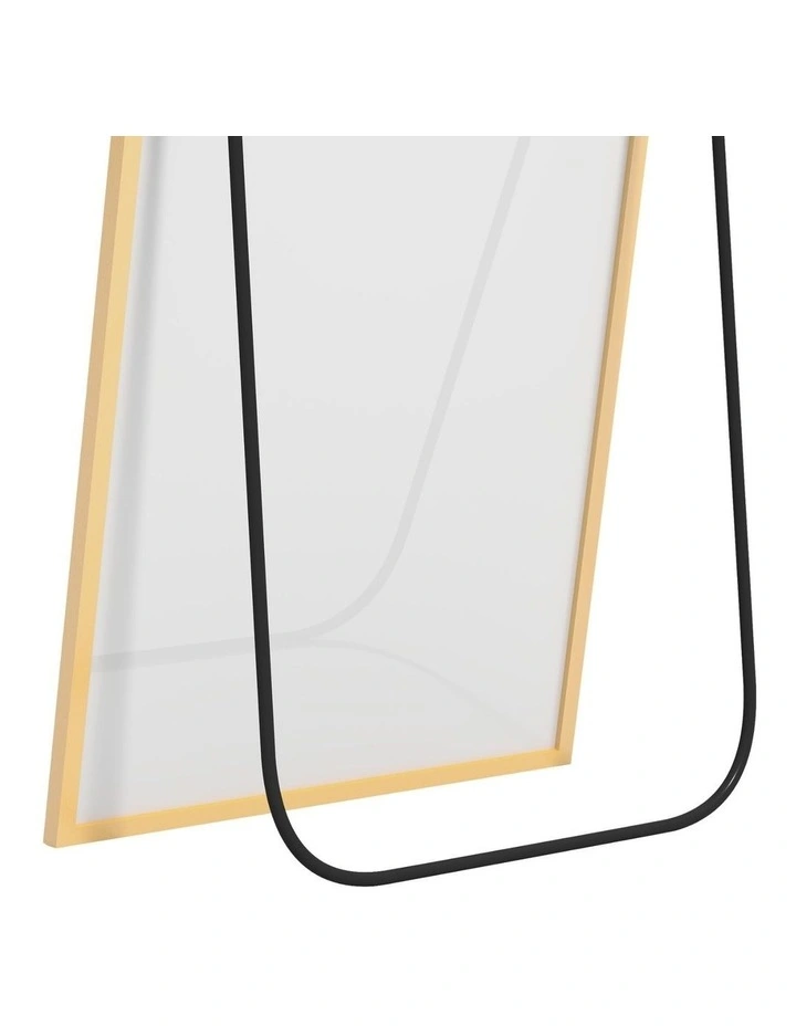 Full Length Free Standing Floor Mirror 165cm in Gold image 5