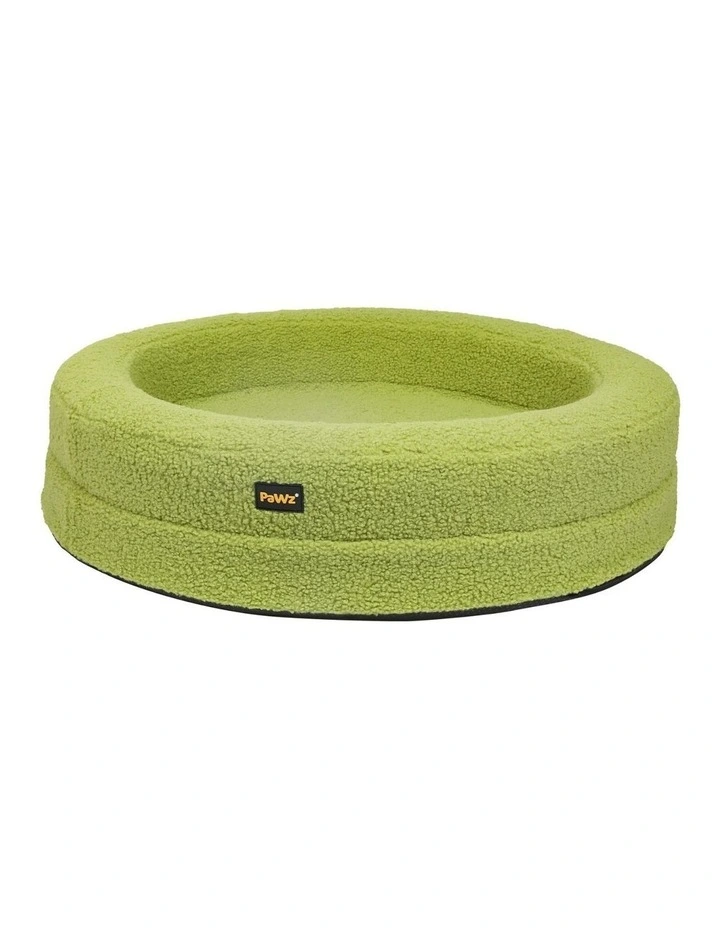 Pet Orthopedic Calming Bed Memory Foam Dog Sofa Donut Washable XXL in Green image 1