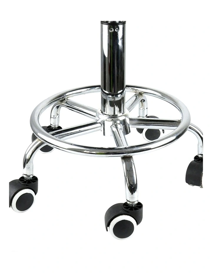 2x Salon Stool Swivel Barber Stools Bar Chair Lift Hairdressing Round in Red image 5