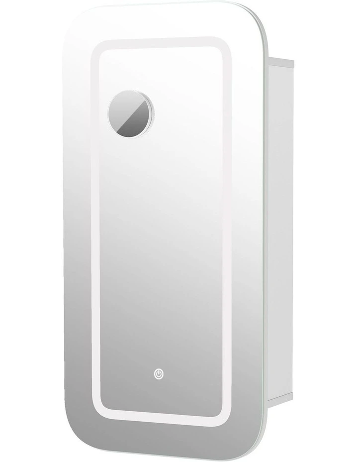 LED Bathroom Wall Mirror Cabinet Vanity Shaving Medicine Makeup Storage in White image 1
