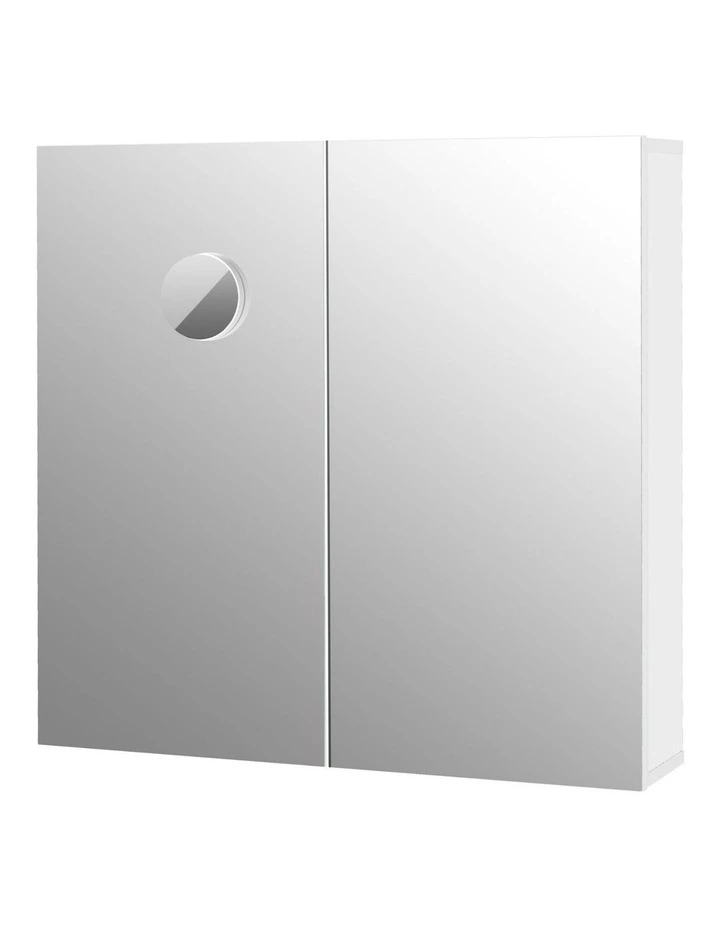 Bathroom Mirror Storage Cabinet Vanity Medicine Makeup Wall Mounted 75CM in White image 1