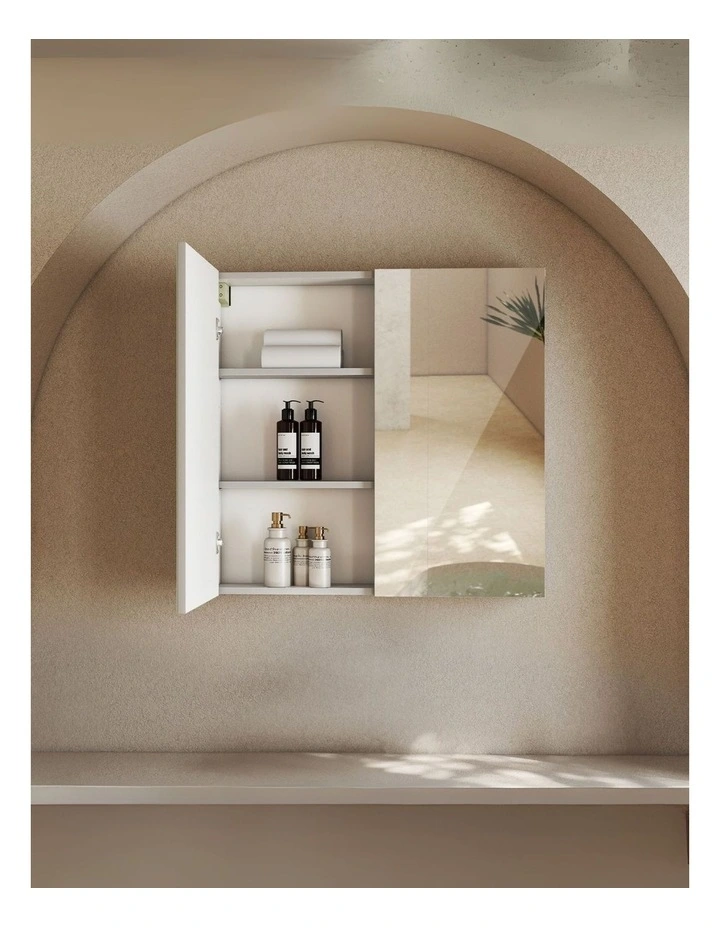 Bathroom Mirror Storage Cabinet Vanity Medicine Makeup Wall Mounted 75CM in White image 7