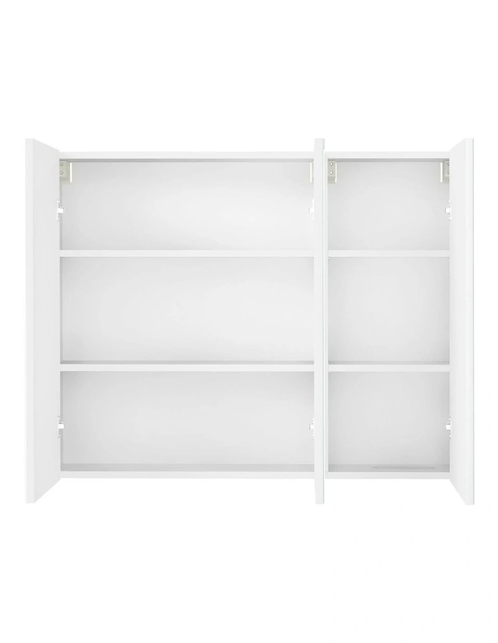 Bathroom Mirror Storage Cabinet Vanity Medicine Makeup Wall Mounted 90CM in White image 4
