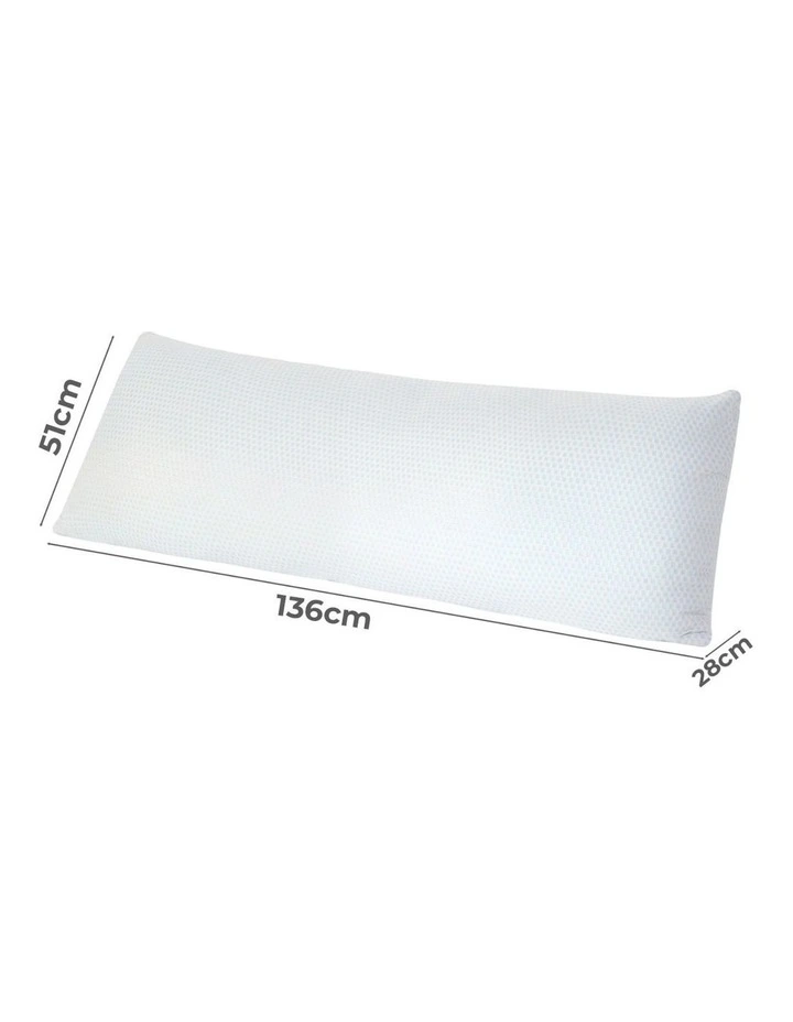 Full Body Memory Foam Soft Pillow in White image 2