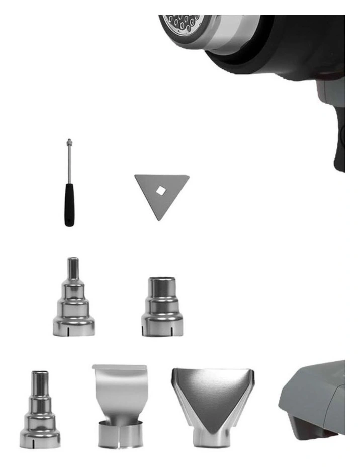 Heat Gun Kit Battery Operated 21V 500C Turbo Air Flow with 5 Nozzles image 3