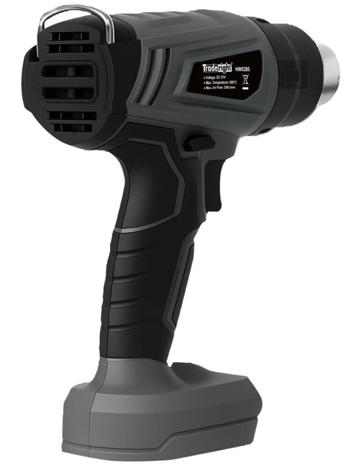 Heat Gun Kit Battery Operated 21V 500C Turbo Air Flow with 5 Nozzles image 5