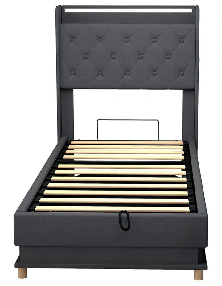 Single Bed Frame in Grey image 7