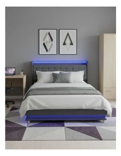 King LED Light Bed Frame