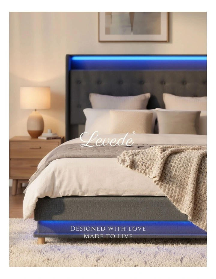 King LED Light Bed Frame image 3