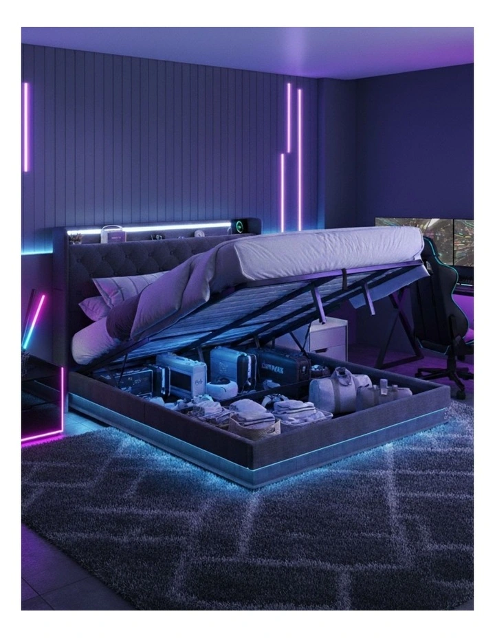 King LED Light Bed Frame image 7