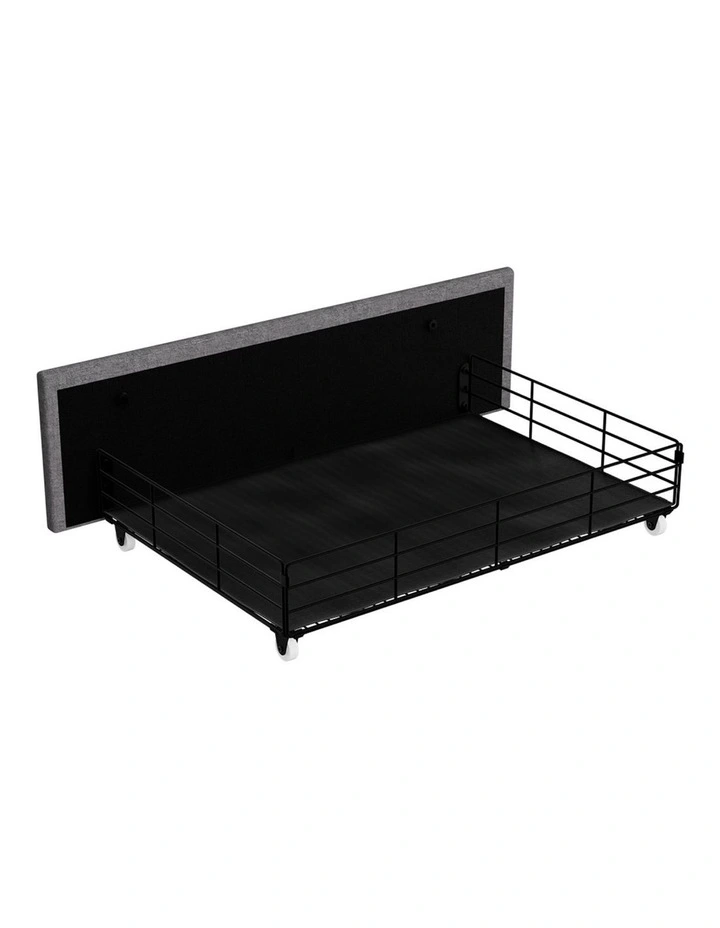 Single Solid Bed Frame in Grey image 5