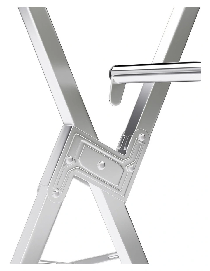Clothes Drying Rack 150-200cm in Silver image 4