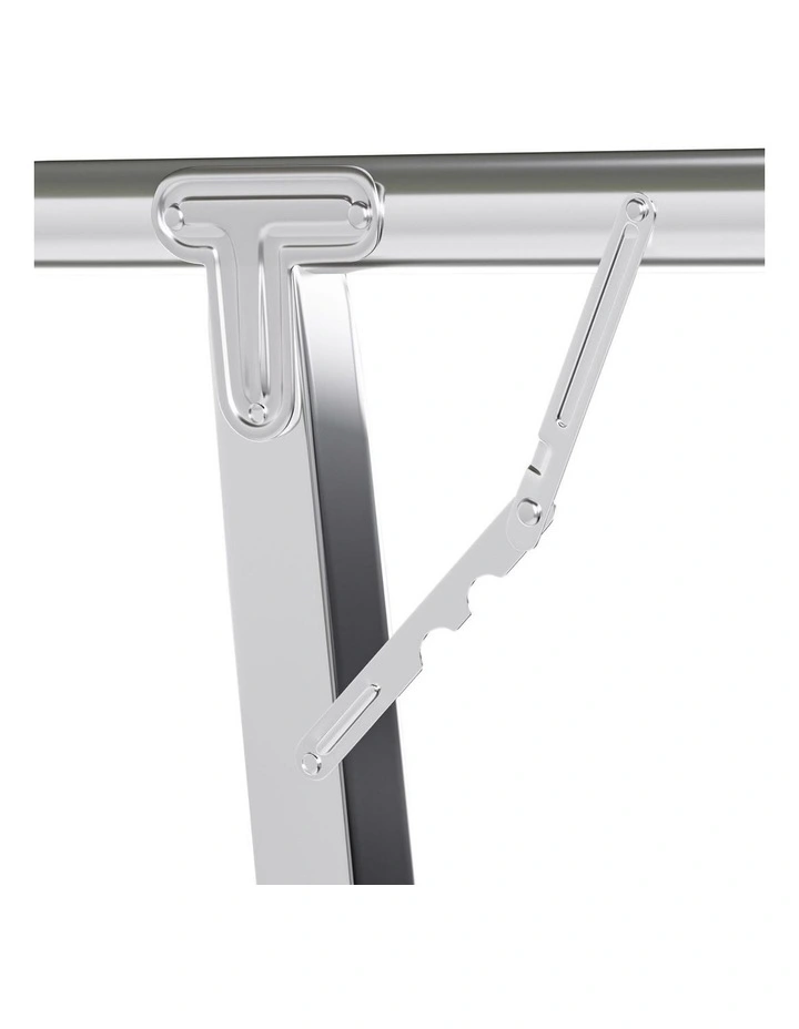 Clothes Drying Rack 150-200cm in Silver image 6